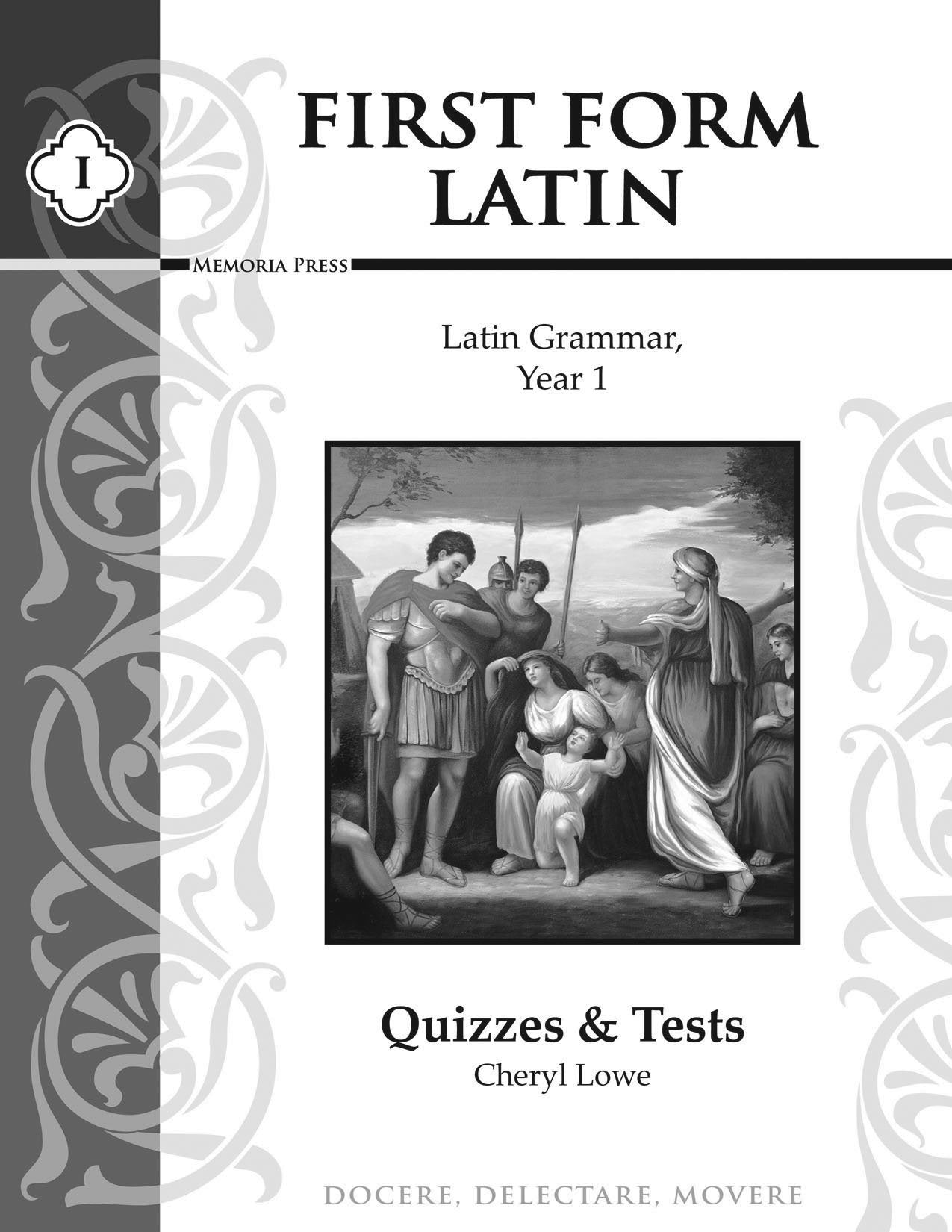 First Form Latin Tests & Quizzes (English and Latin Edition) The Happy Book Stack