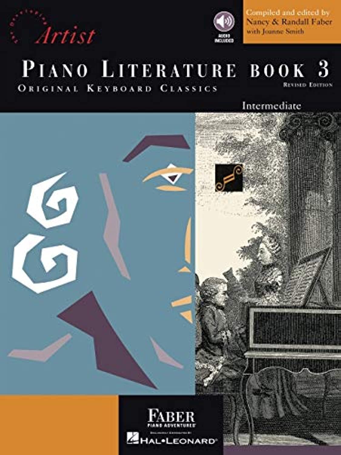 Piano Literature: Book 3 - The Developing Artist | Classical and Romantic Piano Sheet Music for Intermediate Players | Keyboard Songbook with Bach, Beethoven, Schumann and More | Faber Piano Book The Happy Book Stack