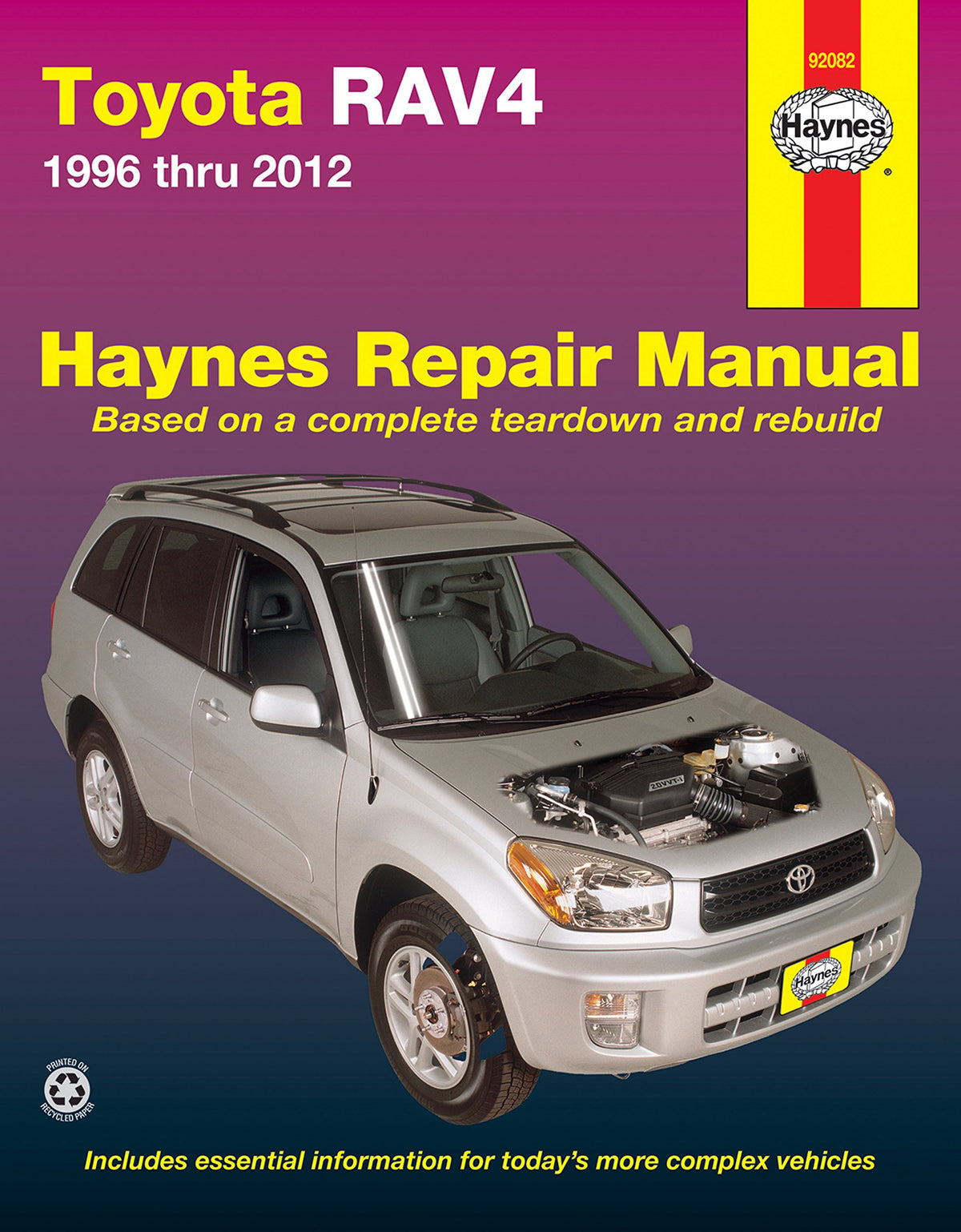 Toyota RAV4 1996 thru 2012 Haynes Repair Manual The Happy Book Stack