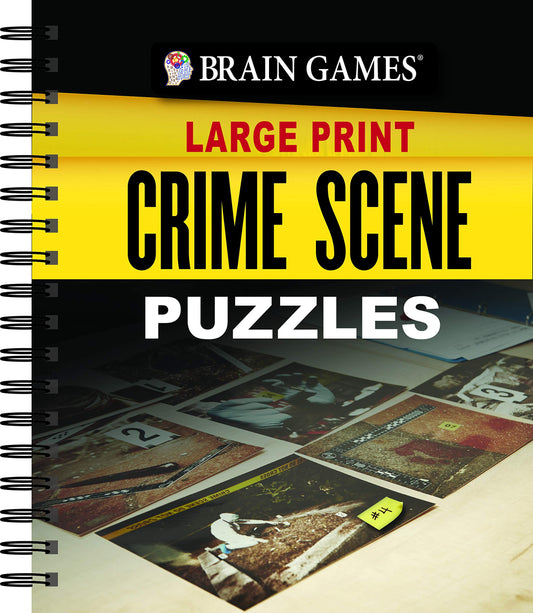 Brain Games Large Print - Crime Scene Puzzles The Happy Book Stack