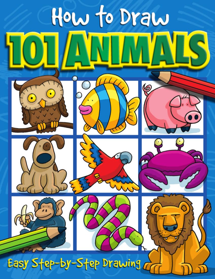 How to Draw 101 Animals The Happy Book Stack