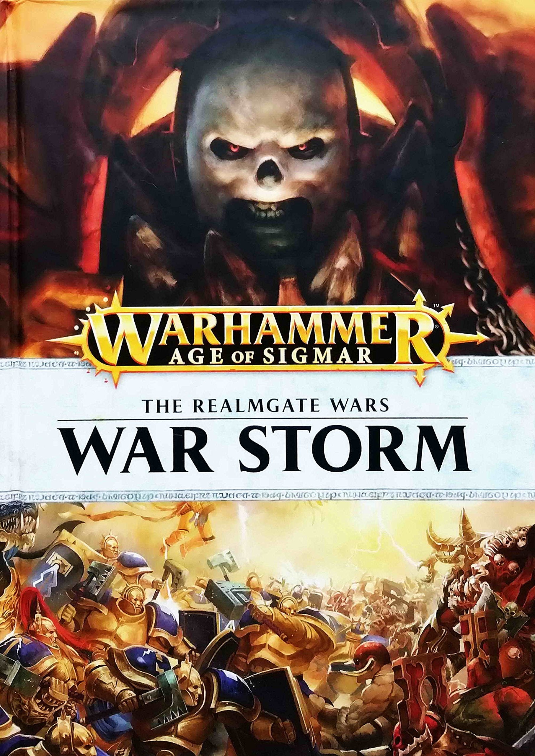 War Storm Hardcover: The Realmgate Wars Book 1: A Warhammer Age of Sigmar Anthology (Fantasy Chronicles Time of Legends End Times) OOP The Happy Book Stack