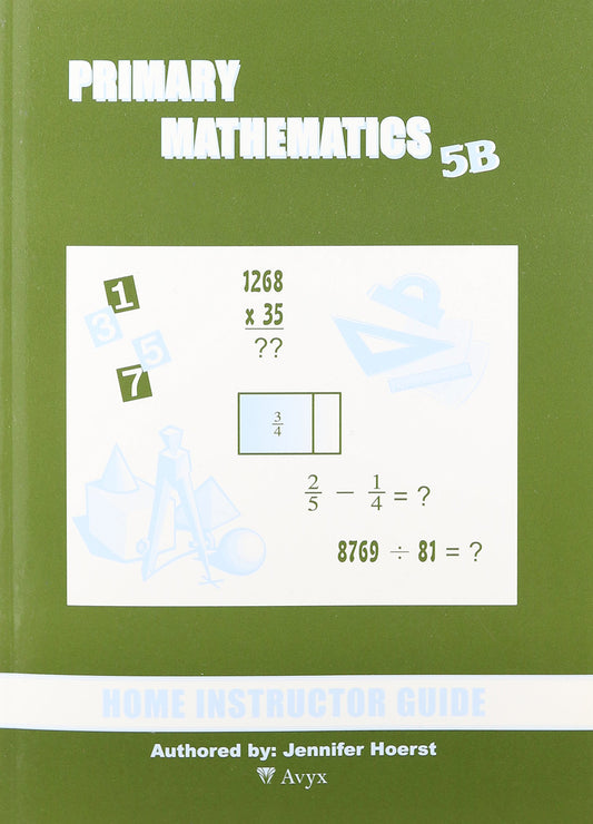 Singapore Primary Mathematics 5B Home Instructor Guide - 5570