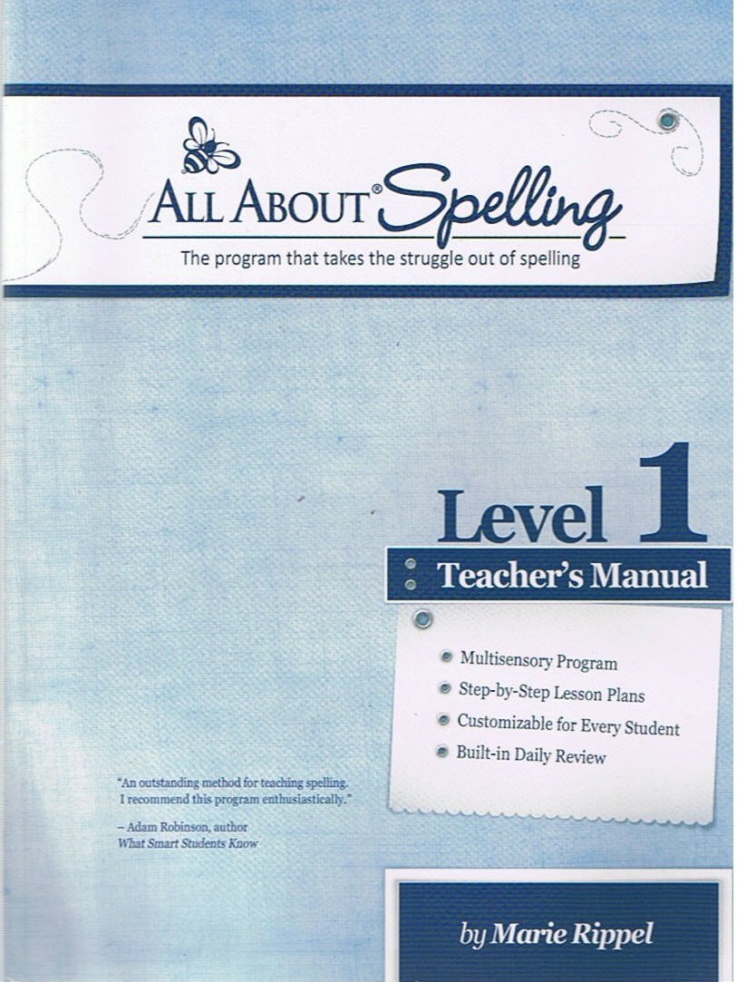 All About Spelling Level 1 Teacher's Manual The Happy Book Stack