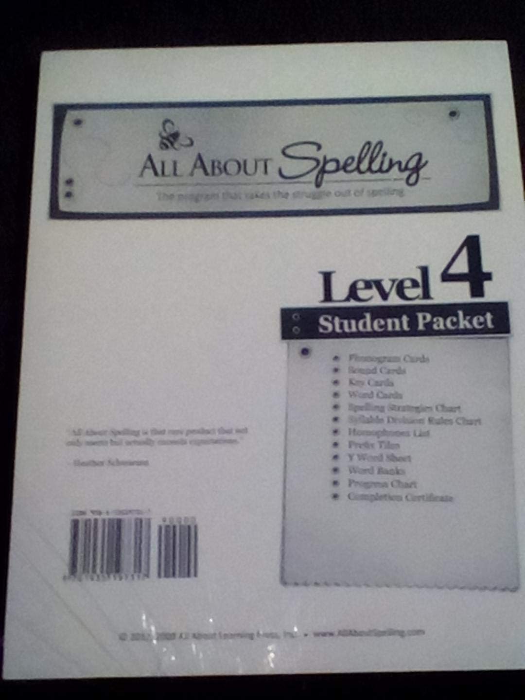 All About Spelling Level 4 Student Packet The Happy Book Stack
