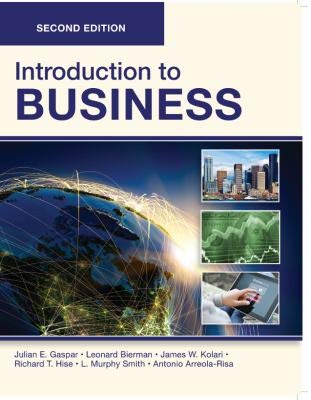 INTRODUCTION to BUSINESS, Second Edition (Paperback-B/W) - 910