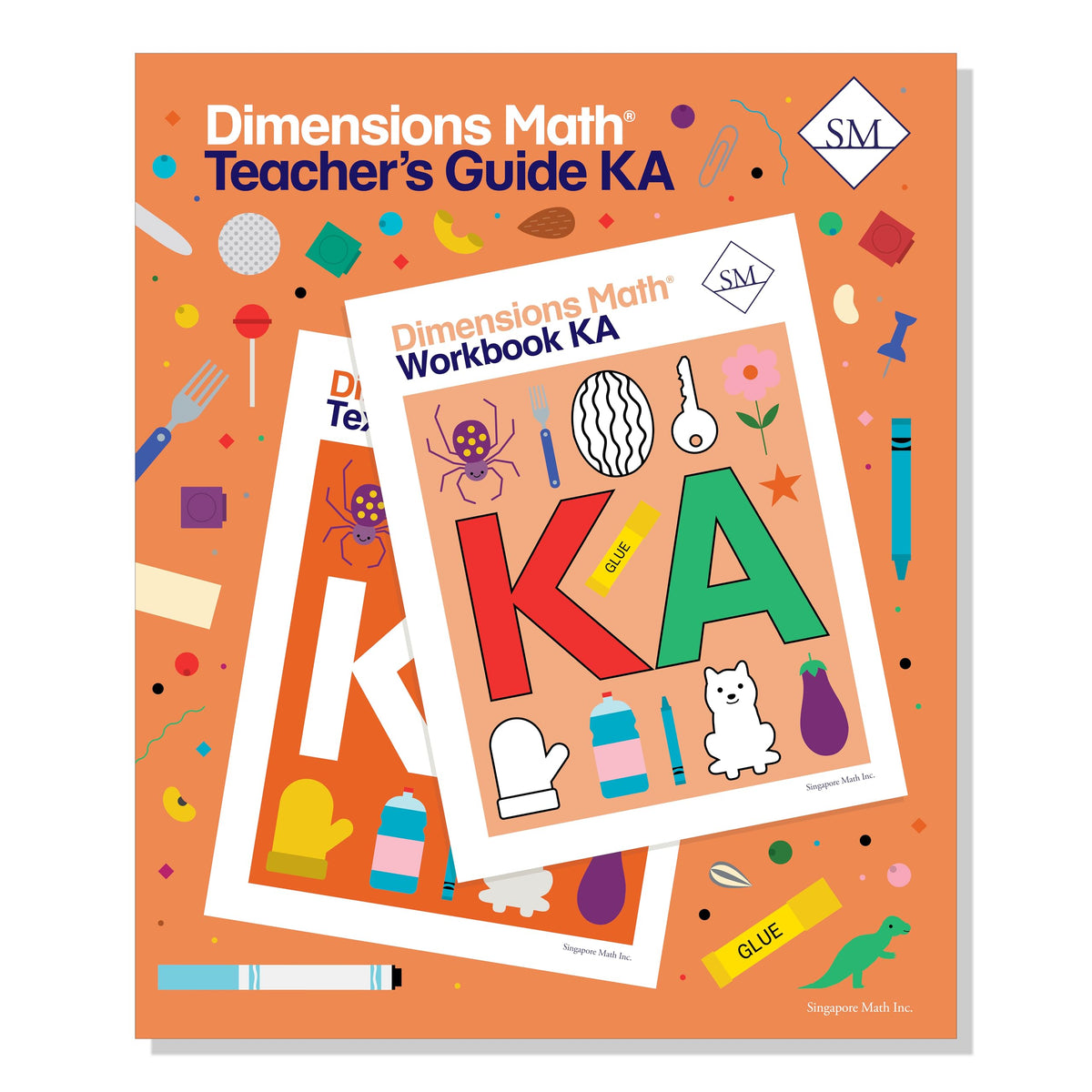 Dimensions Math Teacher's Guide KA | Singapore Math Inc. [Spiral-bound] The Happy Book Stack
