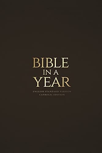 Bible in a Year - ESV Catholic Edition - Mahogany Bonded Leather - 9928