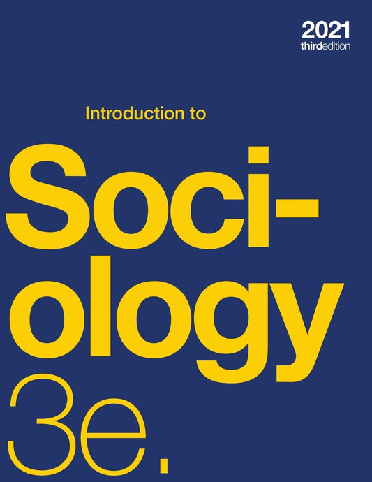 Introduction to Sociology 3e (paperback, b&w) - 1420
