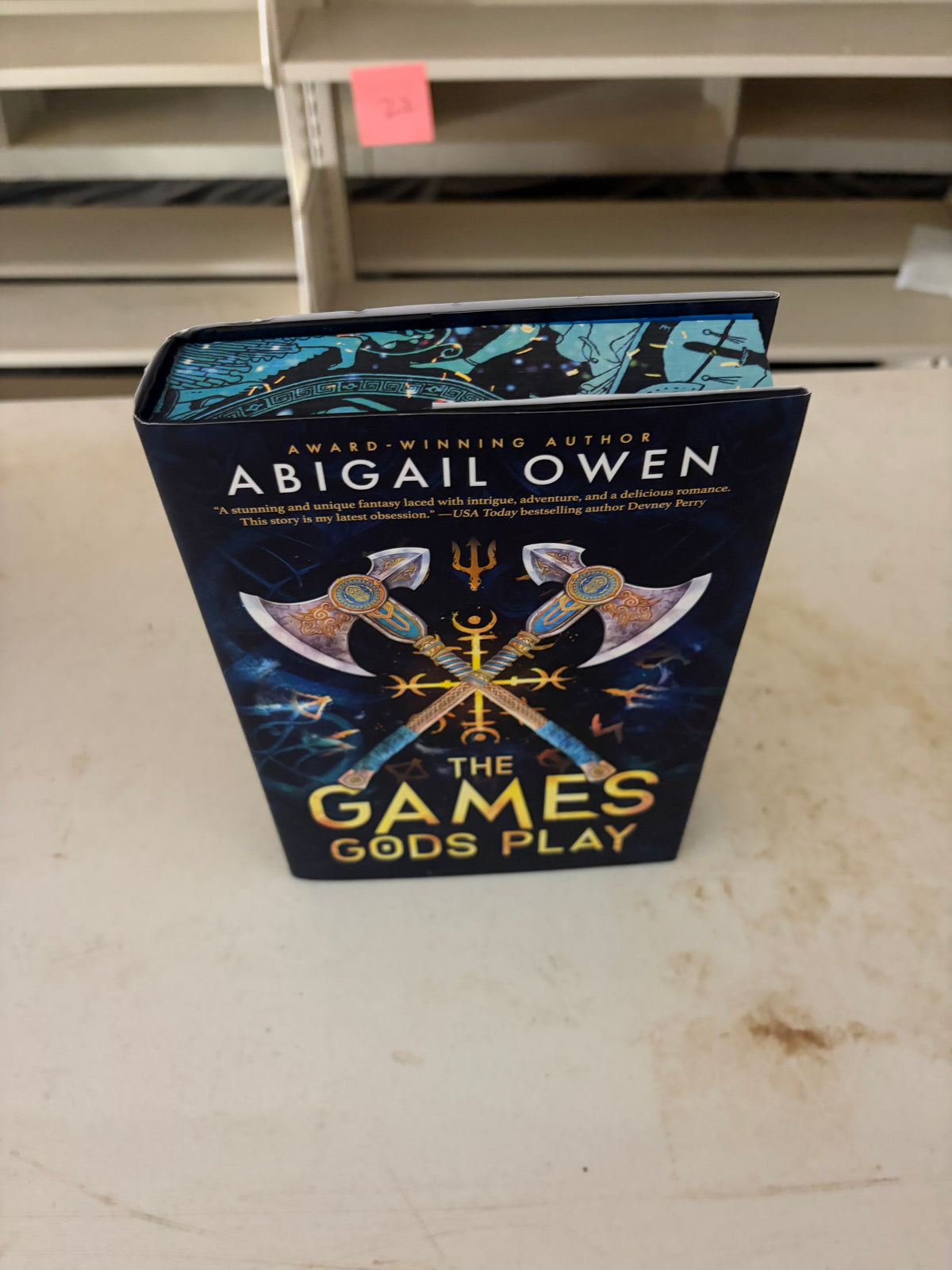 The Games Gods Play by Abigail Owen – Deluxe Hardcover Edition with Illustrated Stenciled Edges Abigail Owen