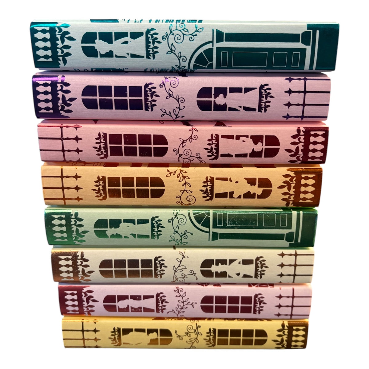 Bridgerton Series by Julia Quinn – Illumicrate Exclusive Special Editions, 8-Volume Hardcover Set with Sprayed Edges Illumicrate