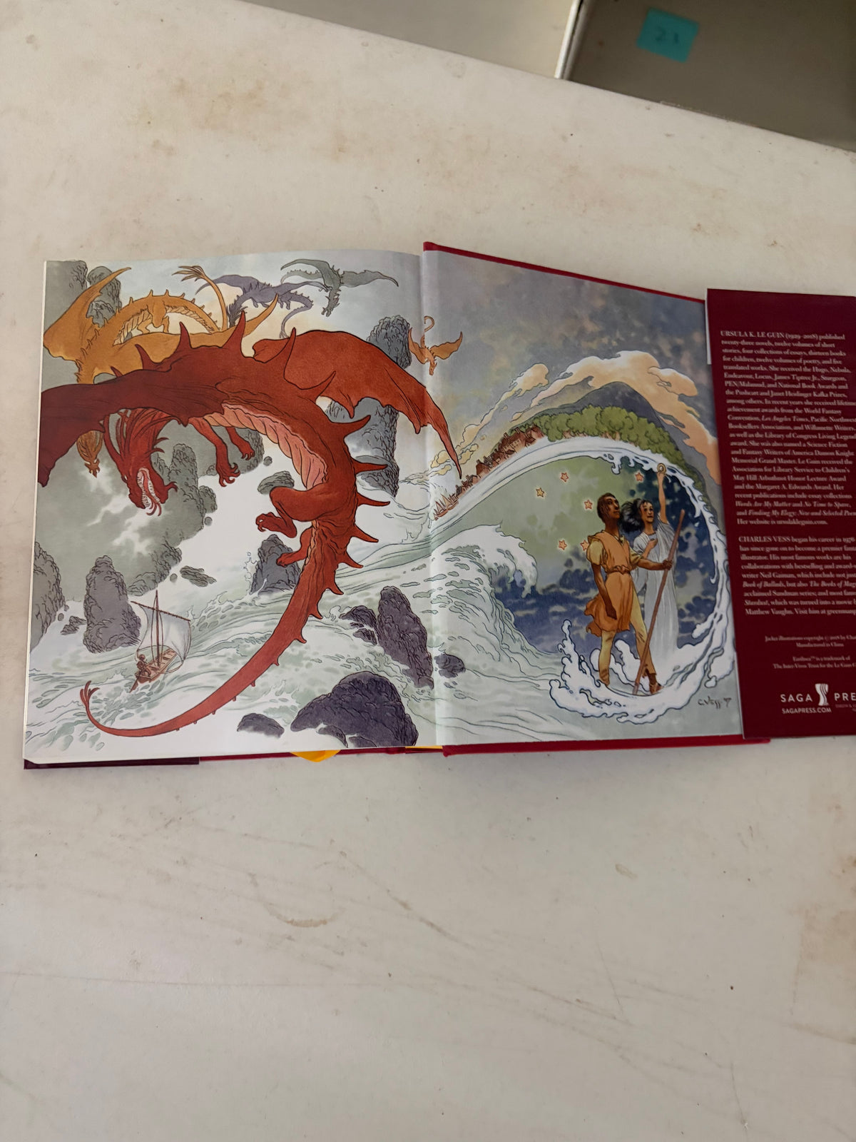 The Books of Earthsea: The Complete Illustrated Edition by Ursula K. Le Guin, Illustrated by Charles Vess – Hardcover Saga Press