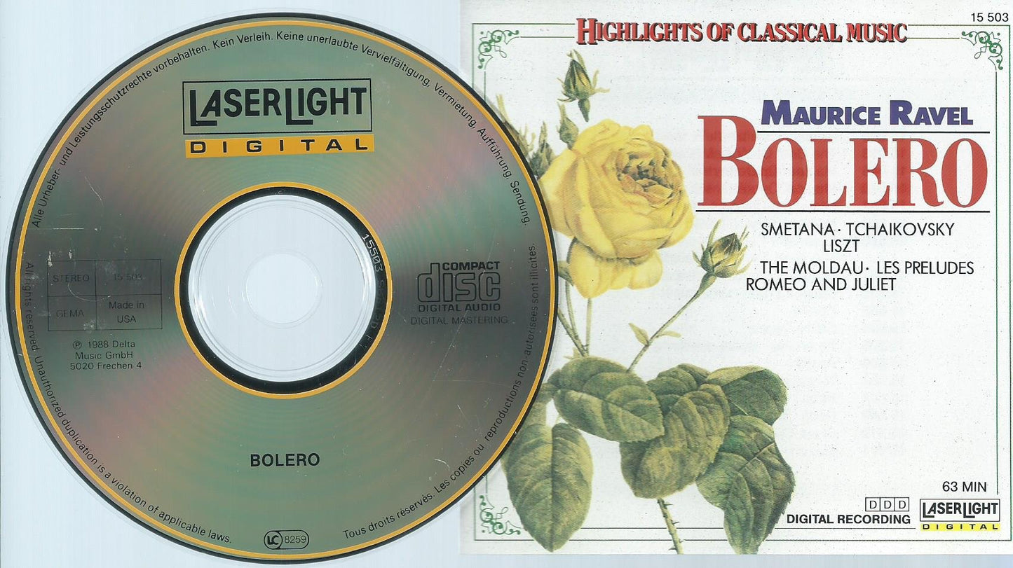 Ravel: Bolero/Tchaikovsky: Romeo & Juliet/Liszt: Preludes/Smetana: Moldau - 8372