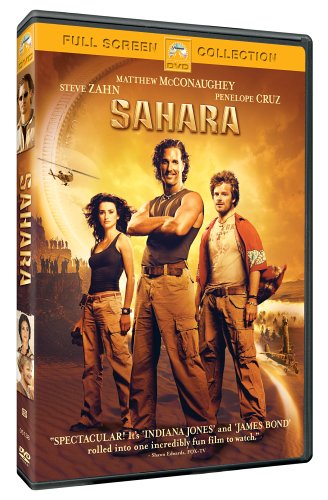 Sahara (Full Screen) [DVD] (2005) Matthew McConaughey; Penelope Cruz; Steve Zahn The Happy Book Stack