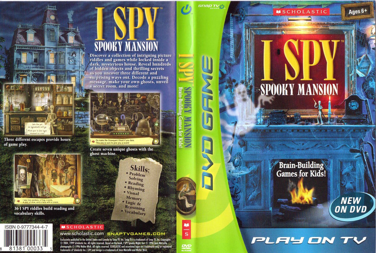 I Spy: Spooky Mansion DVD Game The Happy Book Stack