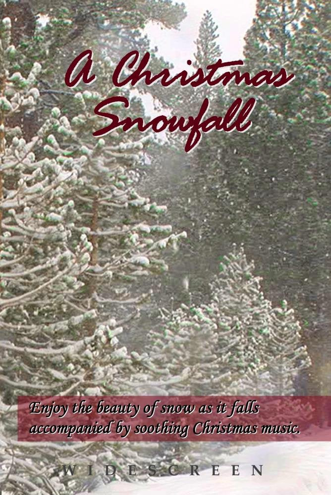 A Christmas Snowfall - enjoy a white Christmas wherever you live along with your favorite Christmas carols, turns your TV into art - 9215