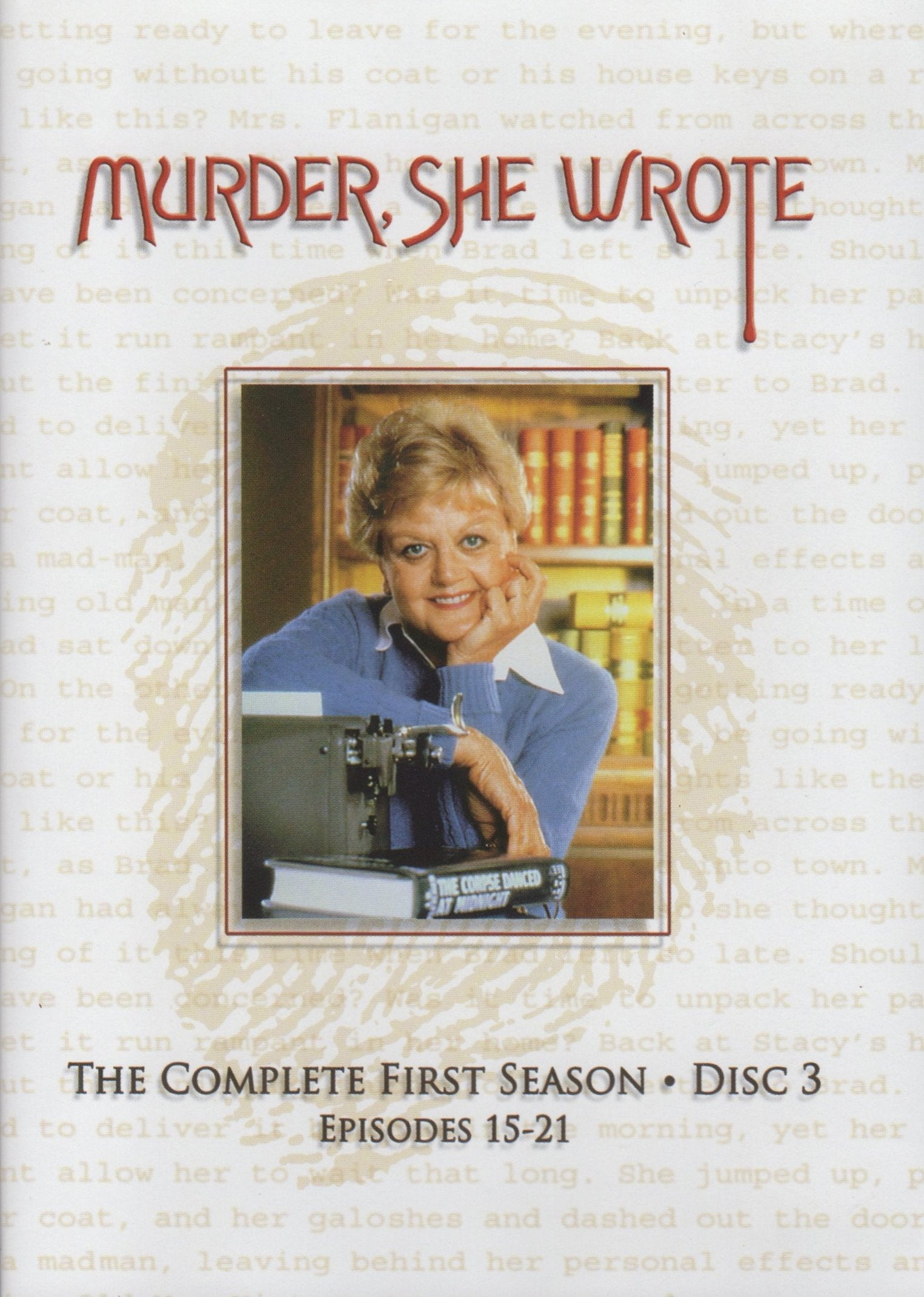 Murder, She Wrote - Season 1 Disc 3 (Episodes 15-21) The Happy Book Stack