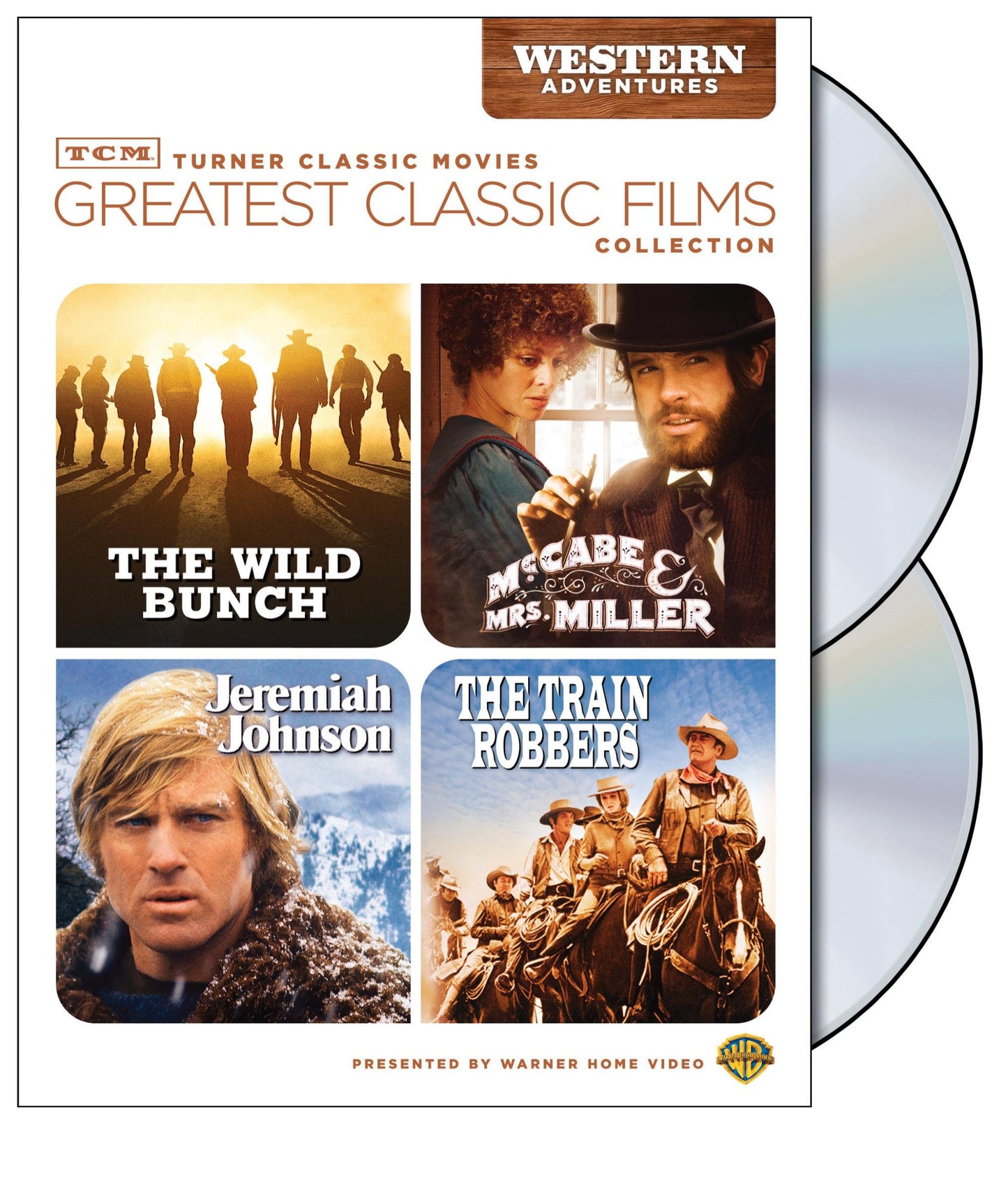 TCM Greatest Classic Films Collection: Western Adventures (The Wild Bunch / McCabe & Mrs. Miller / Jeremiah Johnson / The Train Robbers) - 5729