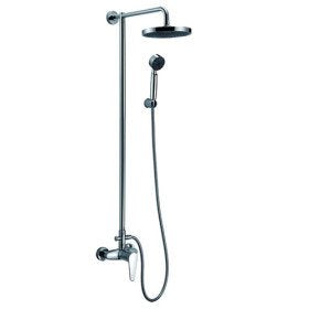 Single Handle Rain Chrome Wall-mount Shower Faucet - 9840