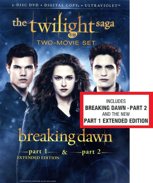 The Twilight Saga: Breaking Dawn, Parts 1 & 2 (2-Disc DVD + Digital Copy + UltraViolet) The Happy Book Stack