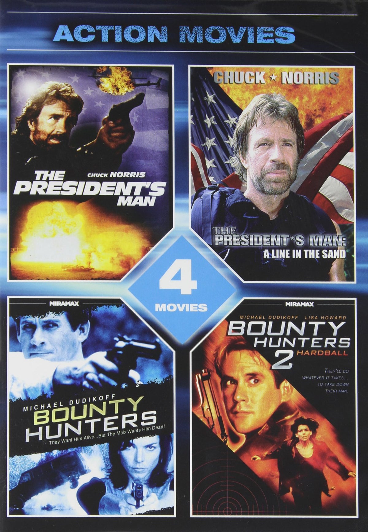4-Movie Action Pack 4 The Happy Book Stack