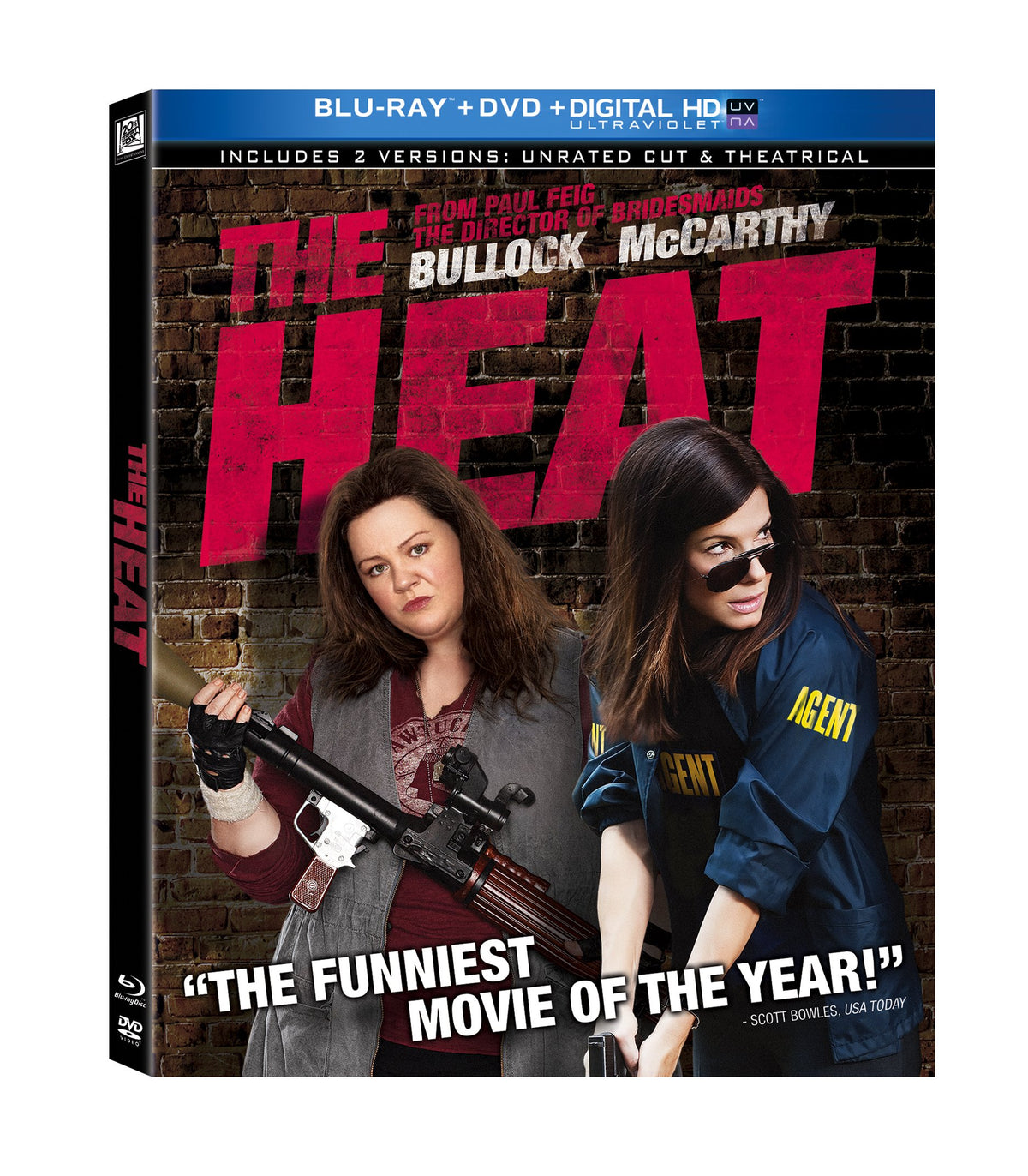 The Heat (Blu-ray + DVD + Digital HD) The Happy Book Stack