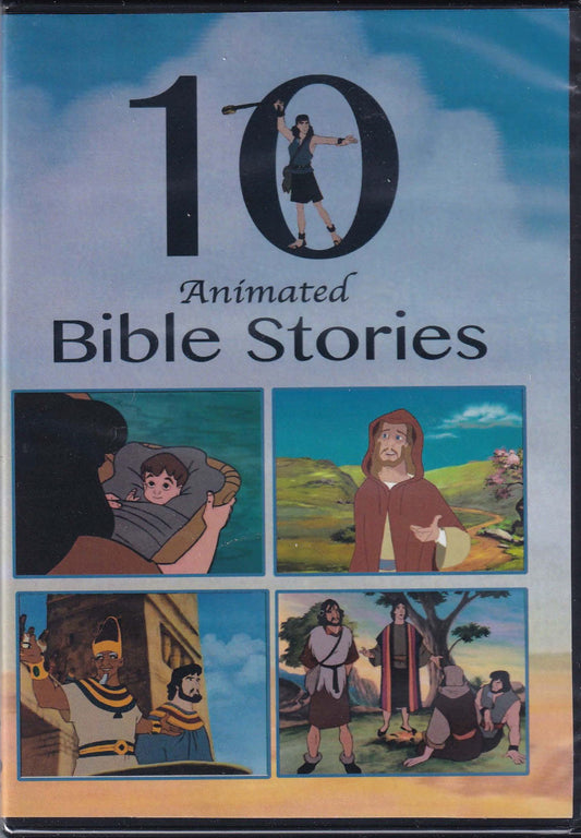 "10-Bible Stories (The King Is Born / The Lord's Player / He Is Risen / Joseph In Egypt / Moses / Jesus, The Son of God / The Good Samaritan / Abraham & Isaac / The Messiah Comes / David & Goliath)" The Happy Book Stack