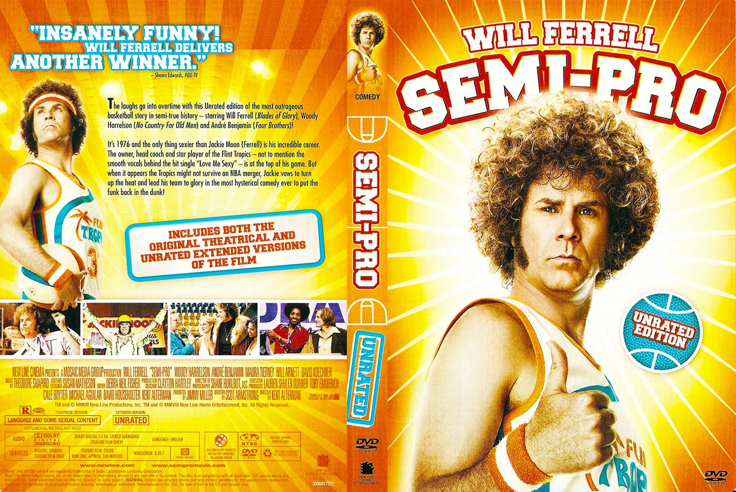Semi-Pro [Unrated Edition] - 1 Disc DVD - 8947