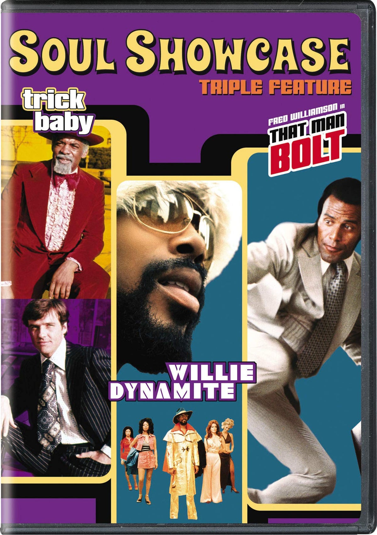 Soul Showcase Triple Feature (Trick Baby / Willie Dynamite / That Man Bolt) [DVD] The Happy Book Stack