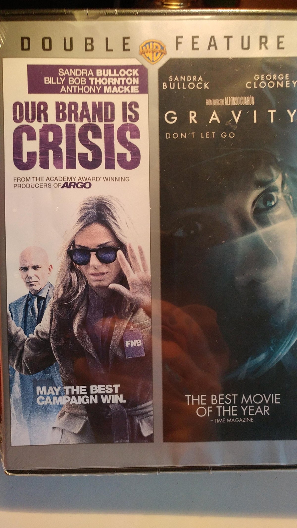 Double Feature: Our Brand Is Crises/Gravity The Happy Book Stack