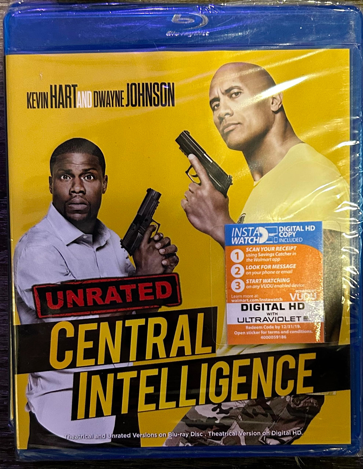 Central Intelligence:TH&UNR (Wal-Mart- VUDU +Blu-ray + Digital HD UltraViolet) (BD) The Happy Book Stack