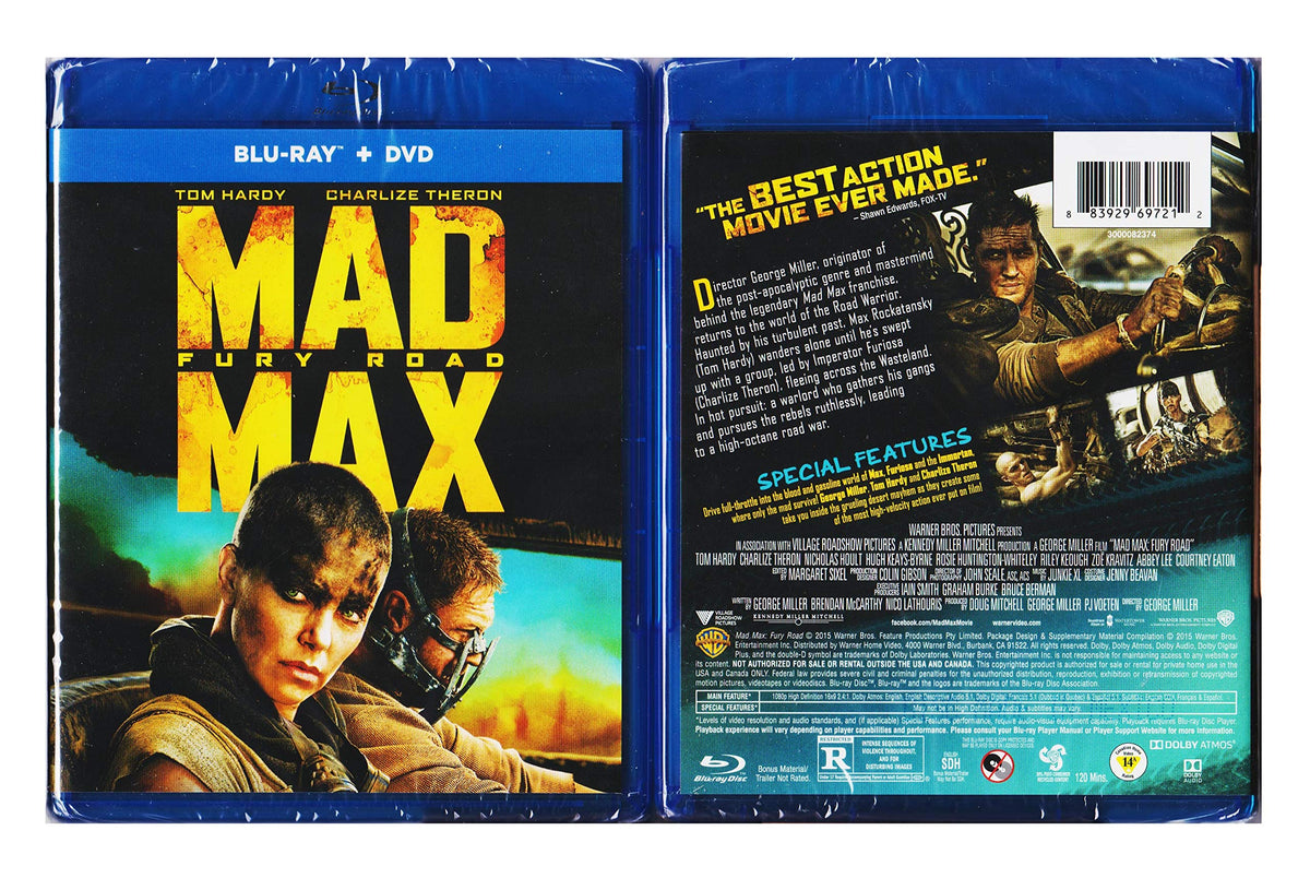 Mad Max Fury Road (Blu-ray + DVD) The Happy Book Stack