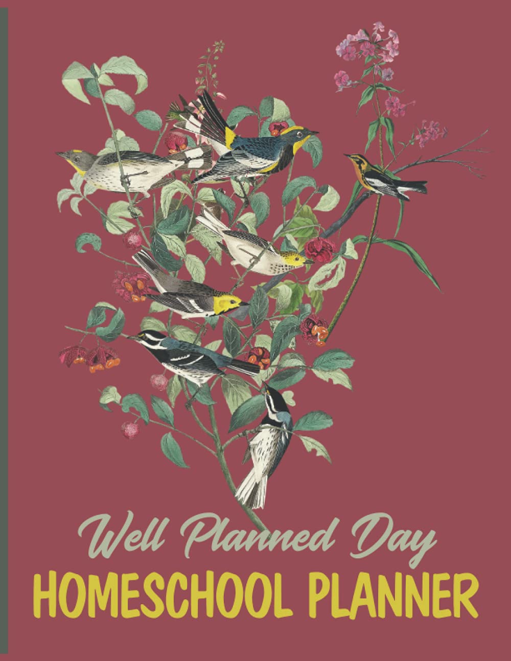 Well Planned Day Homeschool Planner: Homeschool Grade Book And Record Book For Kids Of All Ages Undated - 1784