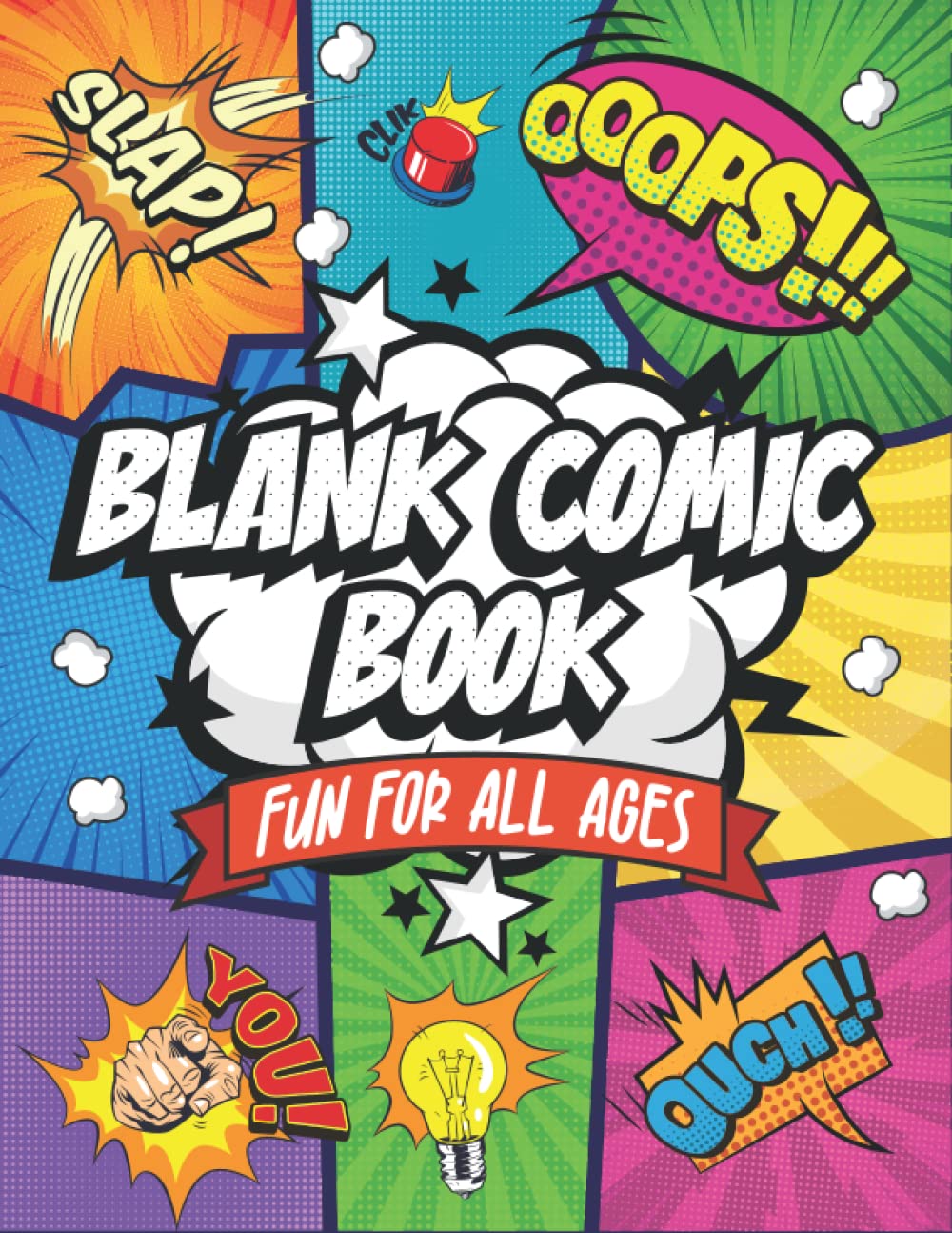 Blank Comic Book: Fun For All Ages Create Your Own Unique Comic Book Fun Pages and Templates Designed to Keep You Creating For Hours The Happy Book Stack