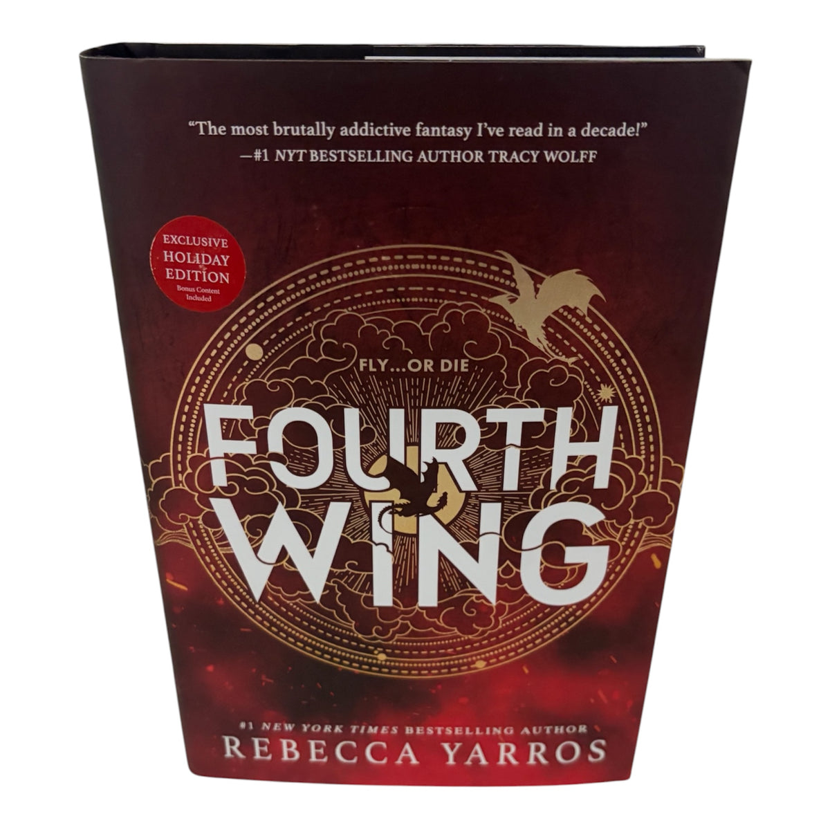 Fourth Wing by Rebecca Yarros – Exclusive Holiday Edition Hardcover with Bonus Content (Empyrean #1) Red Tower Books