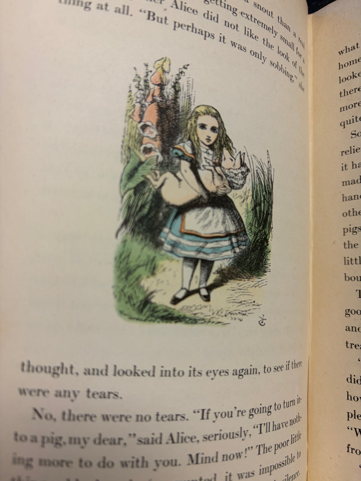 Alice's Adventures in Wonderland & Through the Looking-Glass – 1946 Random House Special Edition, 2-Volume Set, Tenniel Illustrations Colored by Fritz Kredel Random House