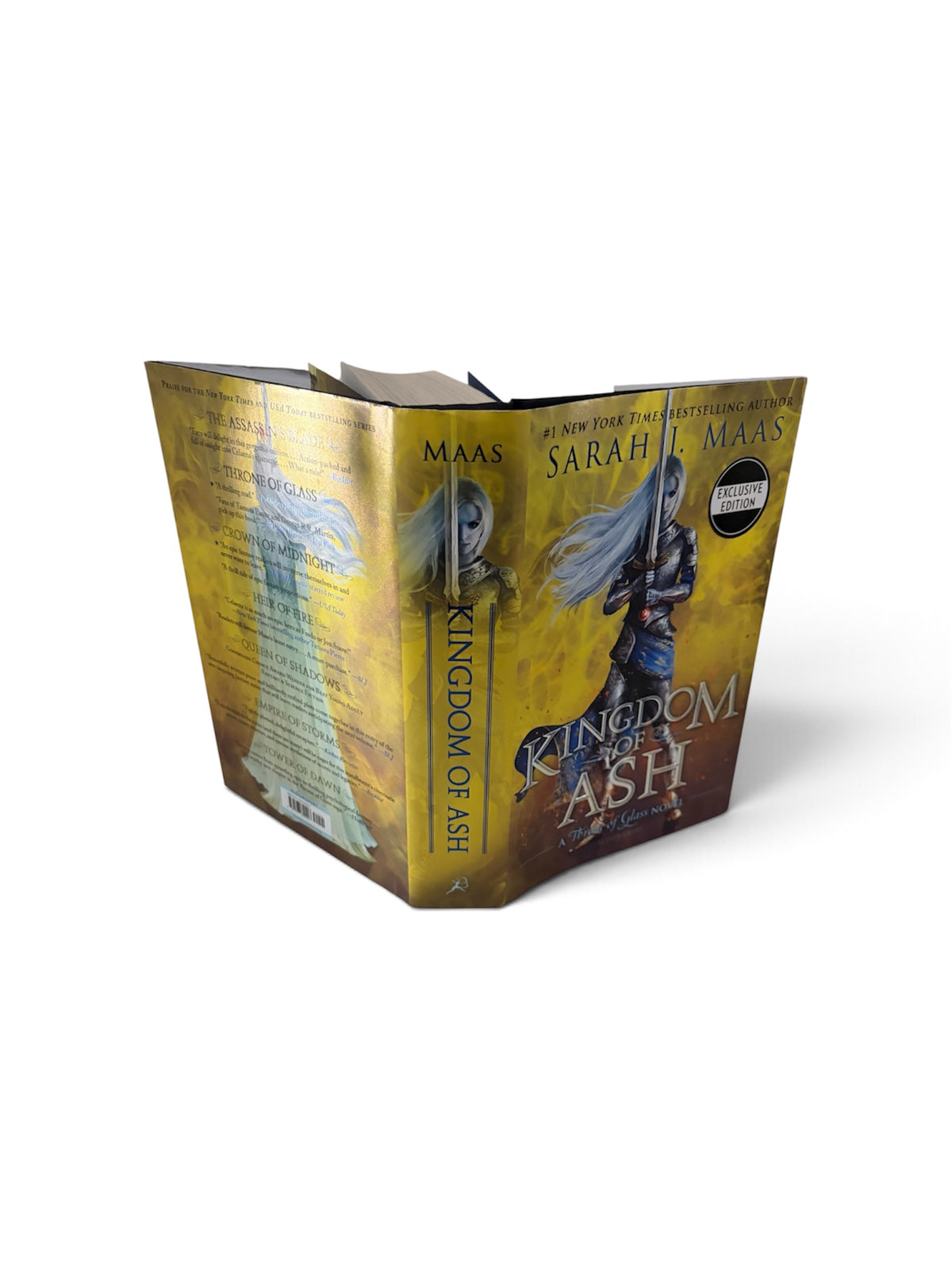 Kingdom of Ash by Sarah J. Maas – Exclusive Edition Hardcover with Illustrated Endpapers (Throne of Glass #7) Bloomsbury